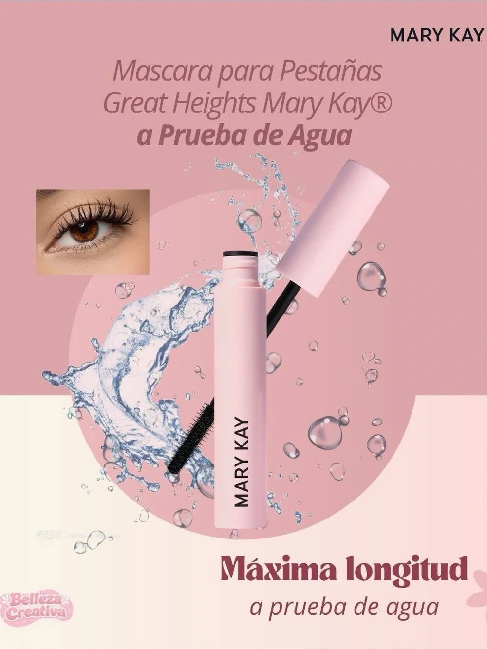 Mary Kay Great Heights Waterproof Mascara - Light Pink Tube